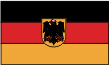 Deutschland Flagge mit Bundesadler
